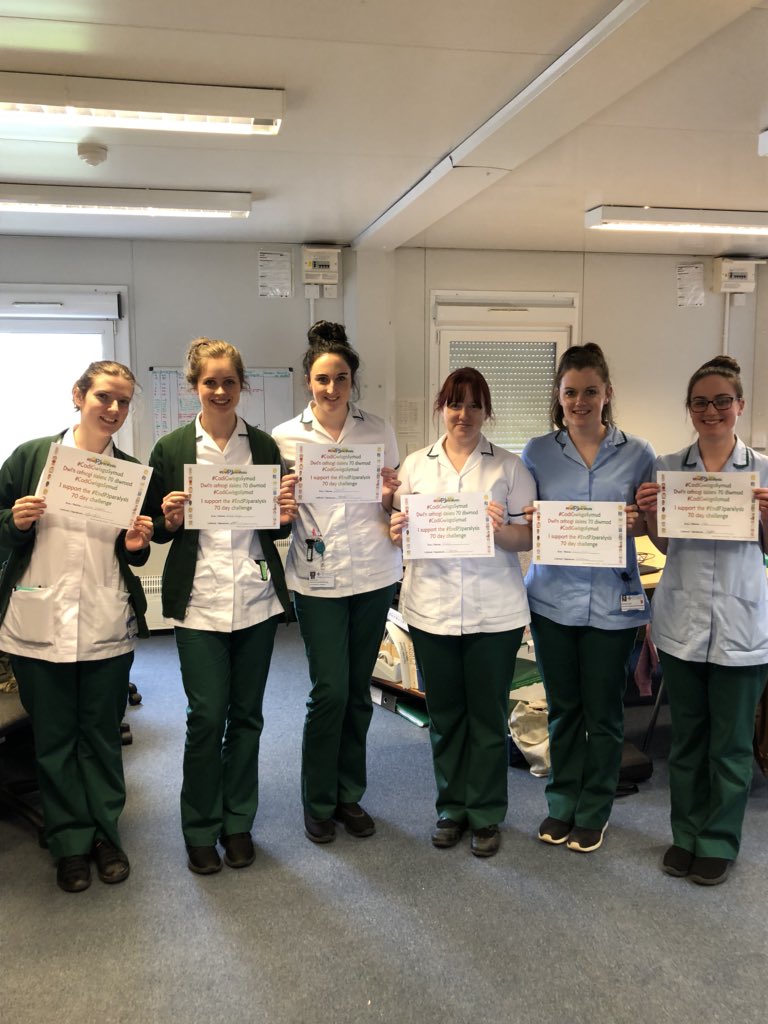 Jennifer1OT's tweet photo. The #acute #OT team at YGC are ready for the challenge! @BCUHB #endpjparalysis70 #homefirst https://t.co/OAdEl9UFb6