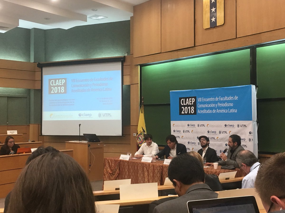 MICD_UDH's tweet photo. El profesor de la #MICD @JuandBernal es el moderador del panel ‘Post verdad y fake news’ en el #CLAEP2018 https://t.co/tSAIjG98fN