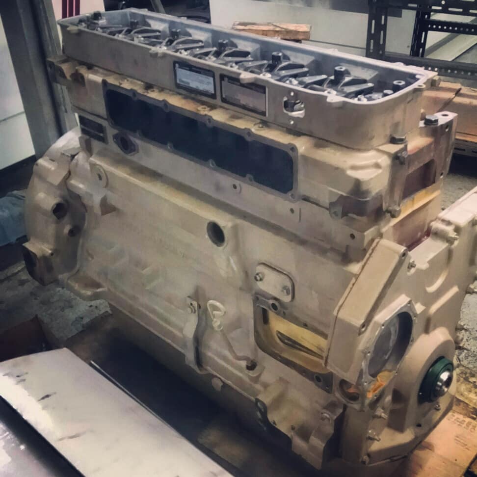 ERSChicago's tweet photo. John Deere engine finished up with new cylinders, pistons, bearings, and rebuilt head https://t.co/azSCT3sNEA