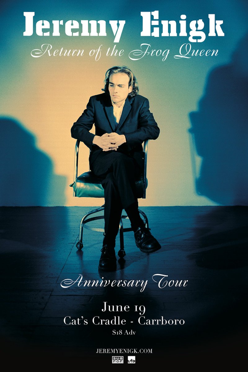 ON SALE NOW: 
June 19- <a href="/jeremyenigk/">Jeremy Enigk</a> at Cat's Cradle - Back Room: bit.ly/JeremyEnigkJun…