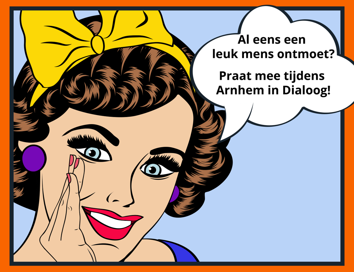 DialoogArnhem's tweet photo. Doe mee! Verzin het onderwerp (thema) waarover we in dialoog gaan in de week van 3 t/m 10 november. Meer info zie https://t.co/iGuLmmEZyY https://t.co/ECnp8P56Iv