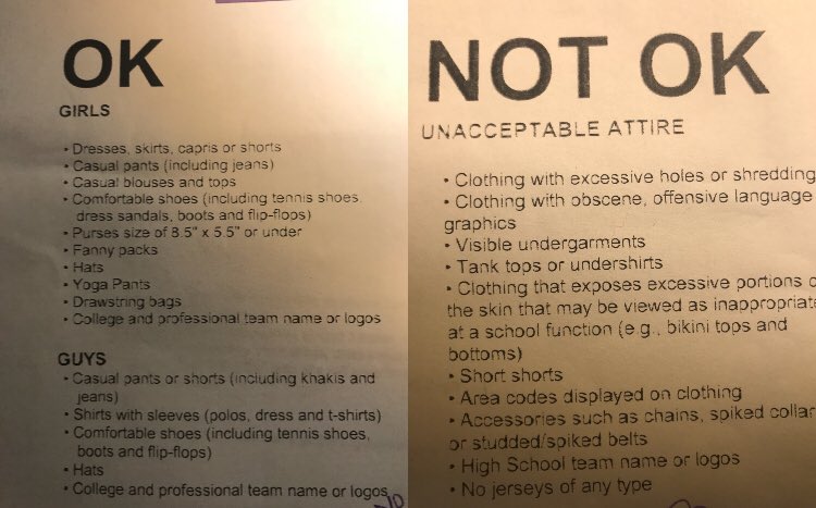 2018_ghs's tweet photo. Here’s what to wear (and what not to wear) to grad bash! https://t.co/cZoRYo7n4Q