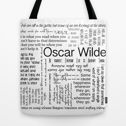RandomOasis's tweet image. New Listing: Oscar Wilde Irish Poet Quotes Typography Tote Bag, Custom Color, Black and White, Market, Shopping, Beach or Gift bag by RandomOasis, ift.tt/2bnMNfN
