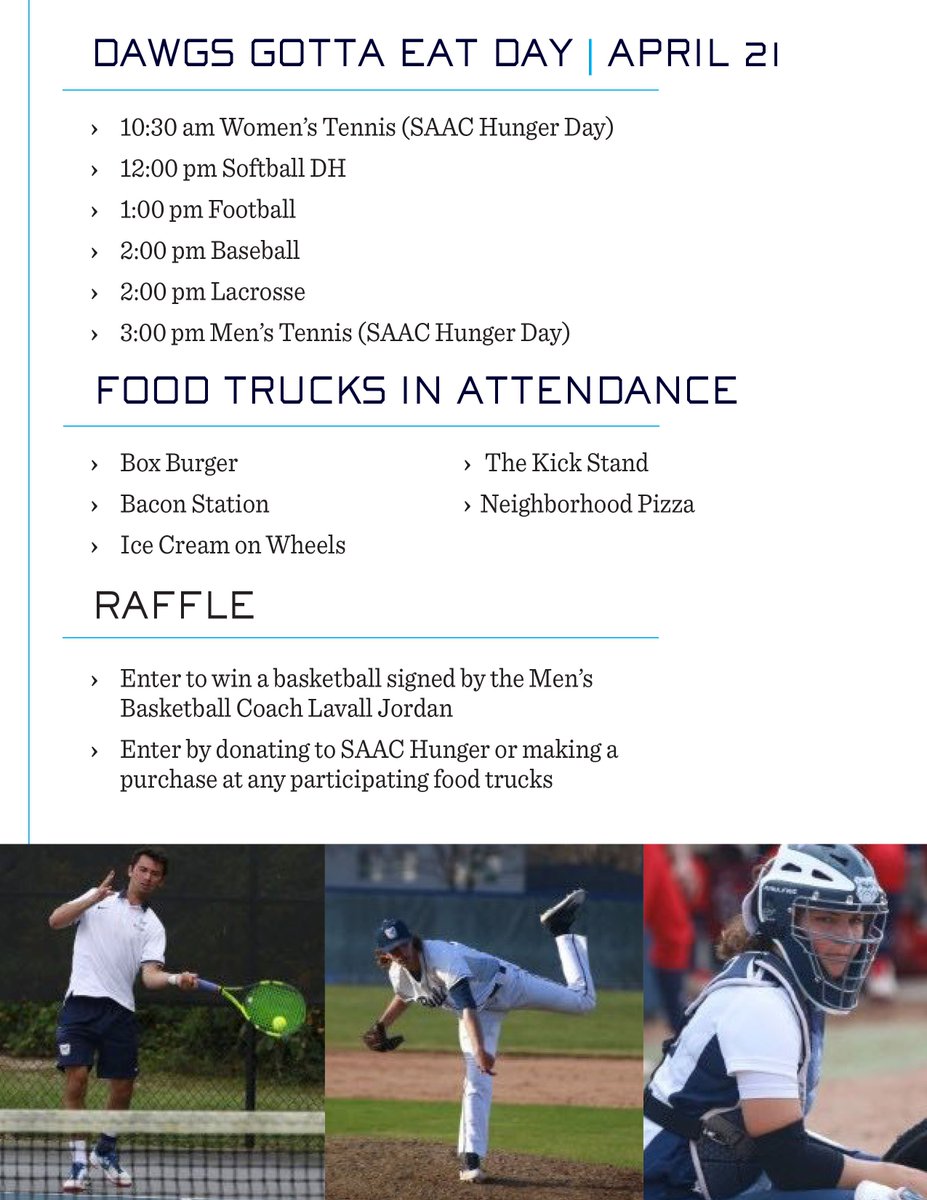 More info on Saturday's #DawgsGottaEat Day