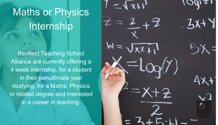 OU_STEM's tweet photo. Calling all #Maths and #Physics students interested in a career in teaching.

Benfleet School Teaching Alliance are inviting application for a 4 week paid intership. Check out the website for more details.

https://t.co/j14jyrvEot

Closing date for applications is 26th April. https://t.co/7ROucNpRDY