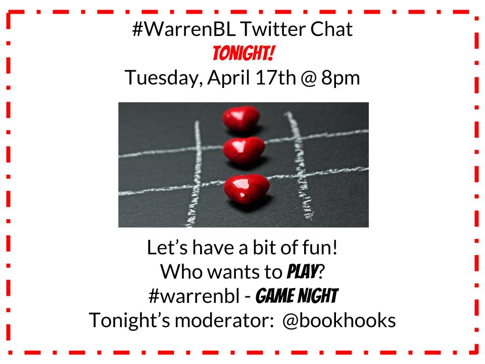 bookhooks's tweet photo. Twitter Chat: It's tonight! On this ISTEP week, we are going to have some fun! Let's play. @khench1 #warrenBL https://t.co/GcLiZkEOZt