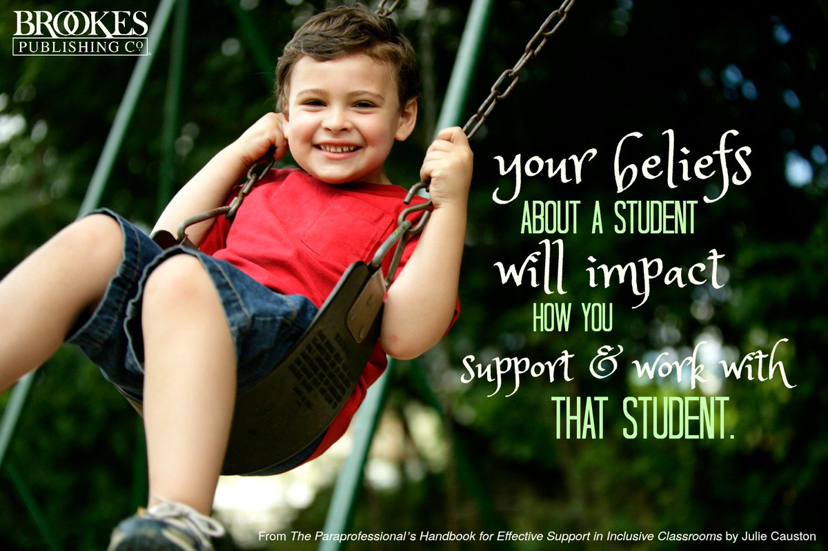 "Your beliefs about a student will impact how you support and work with that student." #quotes #teachers #education