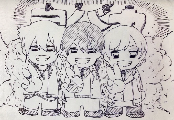 共鳴する†ピース†が最高でした #にじさんじトリガー #金剛力也像  #絵ガク #りりあーと 