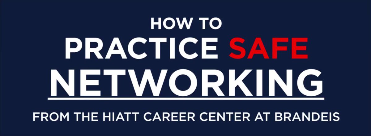 AA_Stephens's tweet photo. Proud of the PSA-style video that @kmenconi and I created via @HiattatBrandeis to educate the #Brandeis community about #safenetworking. Pass it on! https://t.co/UL1VtOBARj #metoo #networking https://t.co/E3sNeSXGpn