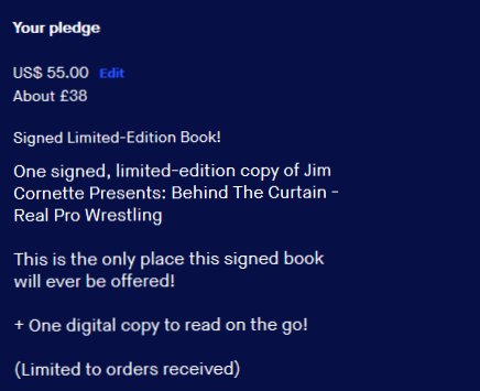 Samchippy1988's tweet photo. Proudly representing the cult AND losing my graphic novel virginity at the same time... what a day! @TheJimCornette 

https://t.co/24sZoZa44w https://t.co/Q8csvbw4zT