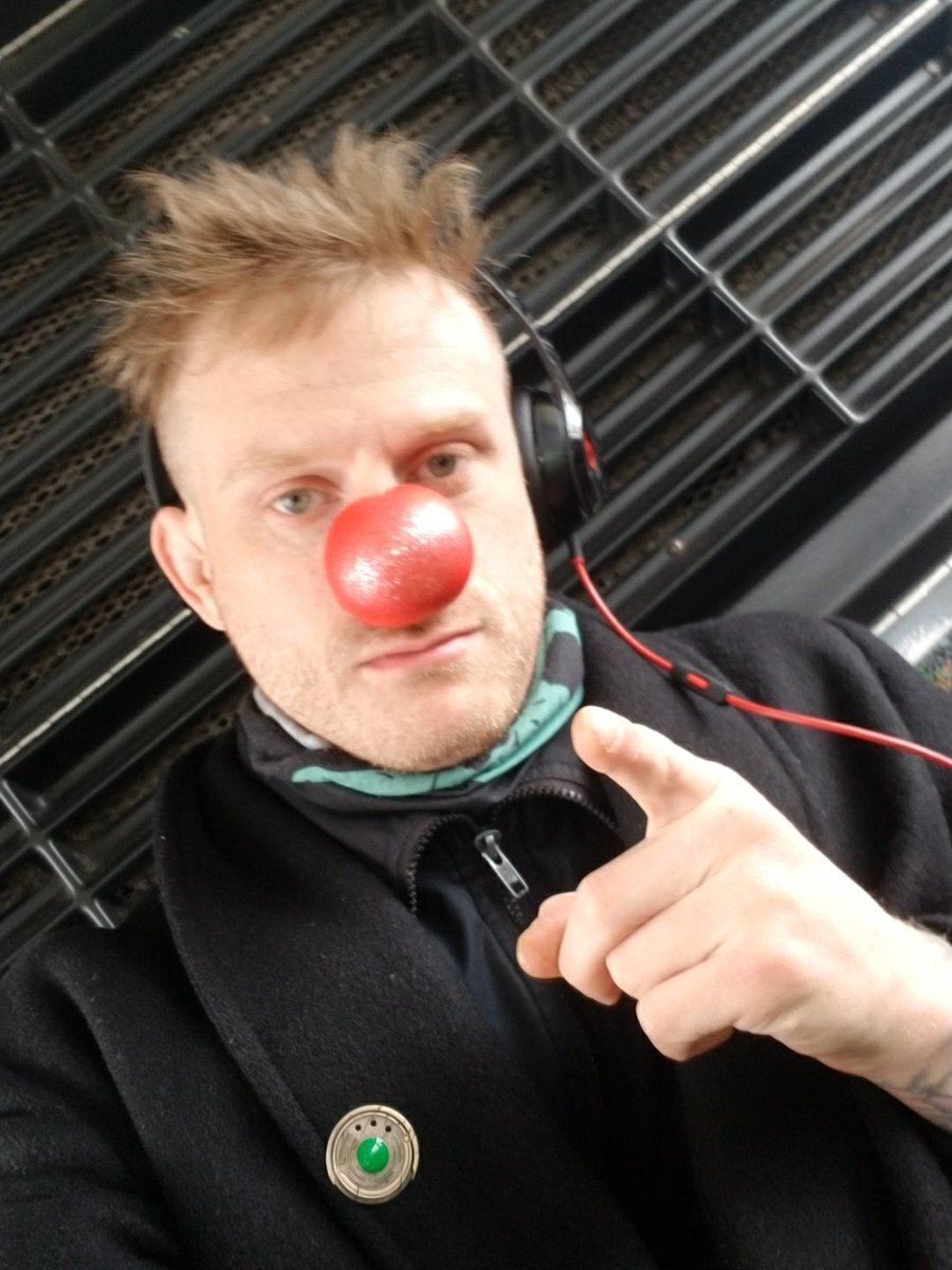 Karmaatemycat's tweet photo. Be the change You want to see in this world. @Walgreens shall we change the world? One shiney red nose at a time? #MiddleNamesAdam #ProudToWearPatch #MyInner #PatchAddams https://t.co/T0ijPhoNBw