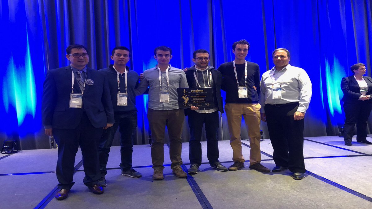 SyngentaUS's tweet photo. Congratulations to the @CIAT_ team on winning first place in the 2018 #CropChallenge in Analytics with @INFORMS. #2018Analytics https://t.co/eHGXAVJsGK