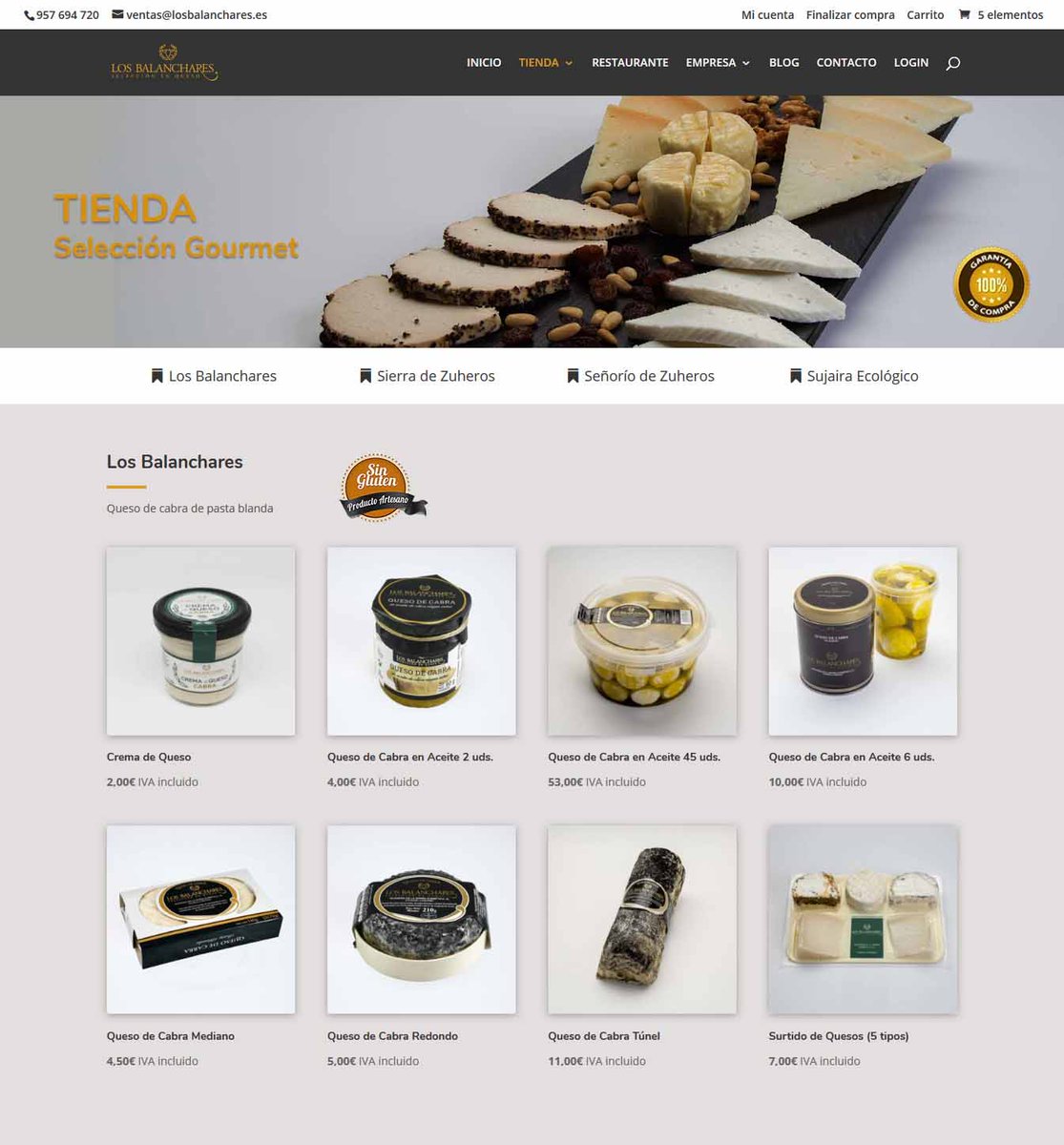 Más
🖥 Presentación de la nueva página de Quesería Los Balanchares en losbalanchares.es  🧀 Productos artesanos de la Subbética 🐐