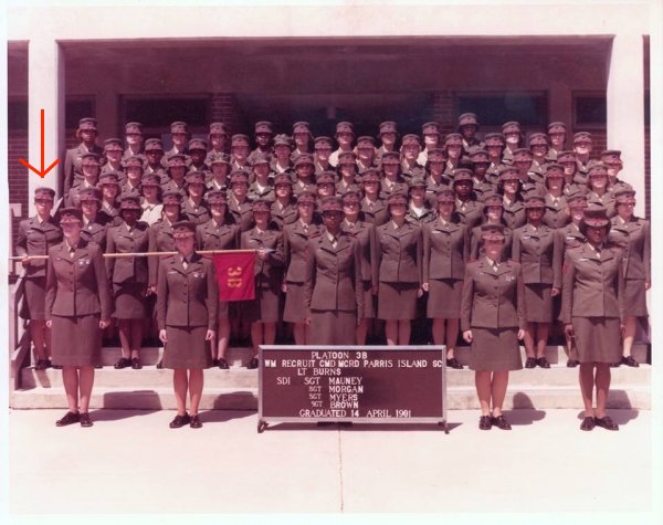 dallis_nicole's tweet image. After listening to our latest @AWAPodcast episode, "There's No Crying in Boot Camp," my mom sent me this - her MCRD graduation photo from April 1981. I'd seen it before, but it was fun to see again. #SheWhoBorneTheBattle #SemperFidelis #Veteran #WomenServeToo