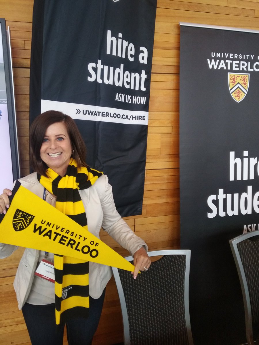 glo_eid's tweet photo. Thanks Heidi from @DigitalExtremes for popping by our @HireWaterloo booth and sharing your happy student experiences. We love meeting our current co-op employers! #HRLSWest https://t.co/EE4y6enCpY
