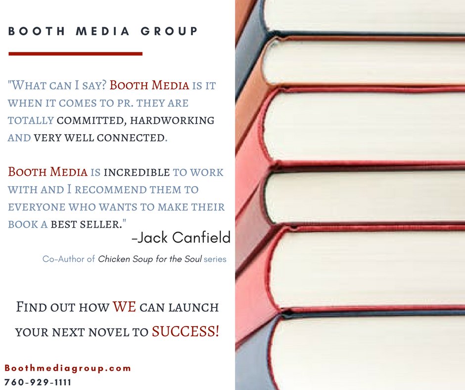 BoothMedia's tweet photo. Great #book #PR can be hard to find-  but that's what we're here for, right? Check out our website and see what we can do to help launch your next #novel to success! #publicrelations #marketing #nonfiction https://t.co/XrK5Rpw5Dr