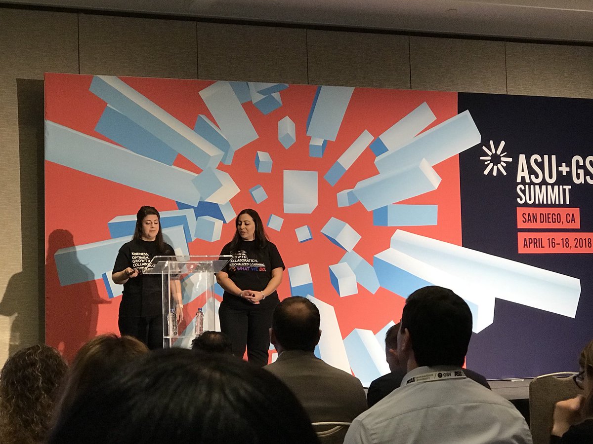We work together to meet our personalized goals. I love this class because I get my needs met. I love that I’m able to express the way I am - all student testimonies of the work happening at @CICSWestBelden #WeAreDistinctive #asugsv2018