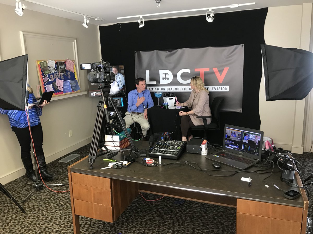 PrepSpin's tweet photo. Behind the scenes of @lexopenmri LDCTV produced by @TheKingOfStream @WarfieldMedia and streamed live to Facebook. #WeLoveOurPartners #WeLoveStreaming #ScanLocal https://t.co/HvoENt2Xnw