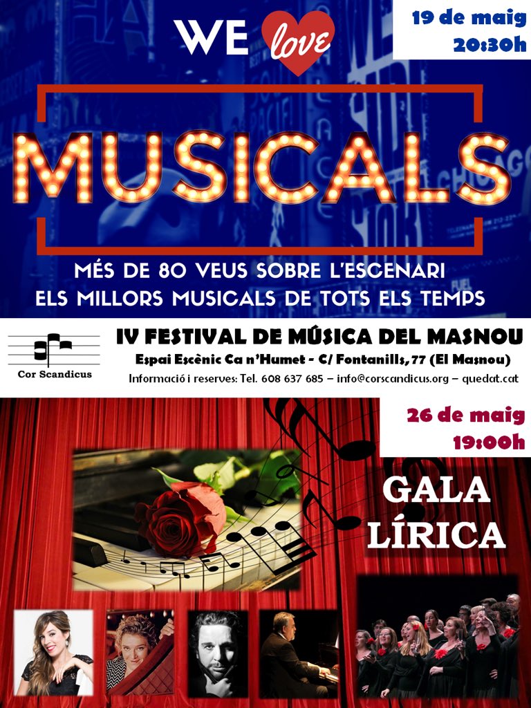 CorScandicus's tweet photo. S’acosta el IV Festival de Música del Masnou.
Més informació a https://t.co/qNy033JJPt https://t.co/WzPAITuyx4