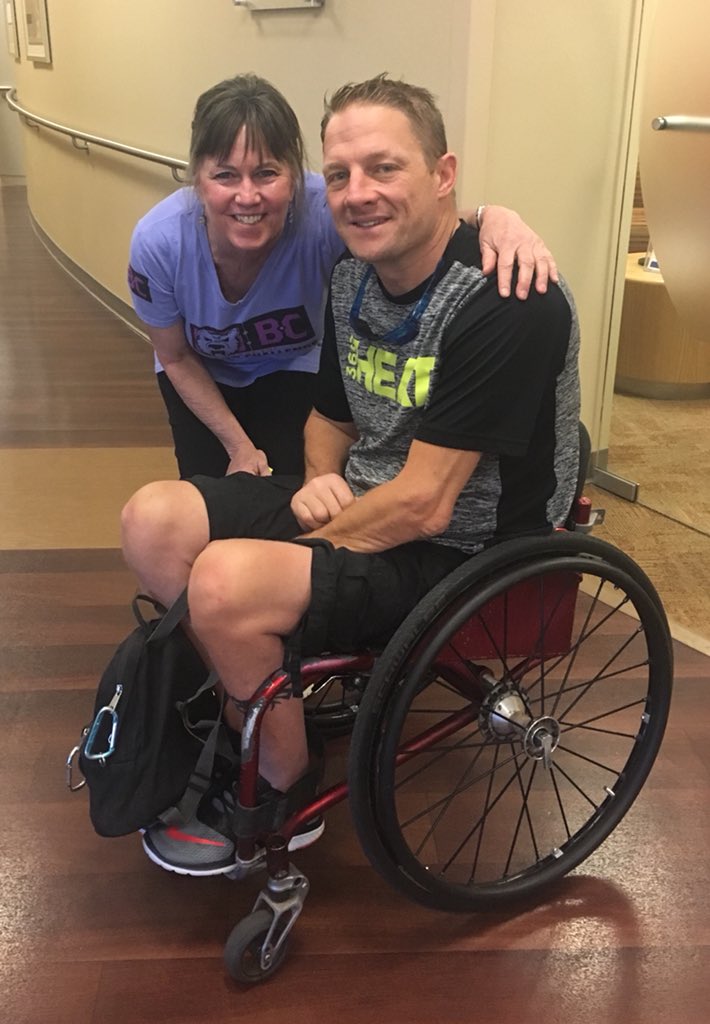 BarrowNeuro's tweet photo. The @ability360 Phoenix Heat #wheelchairrugby team visited Barrow to hand out tickets to the @USQRA Nationals in #Phoenix this week. Barrow is a sponsor for the athletes, who are also peer mentors for #BarrowConnection. Come cheer them on! Info: https://t.co/Bke8tyRj7o https://t.co/gutw47QsUl