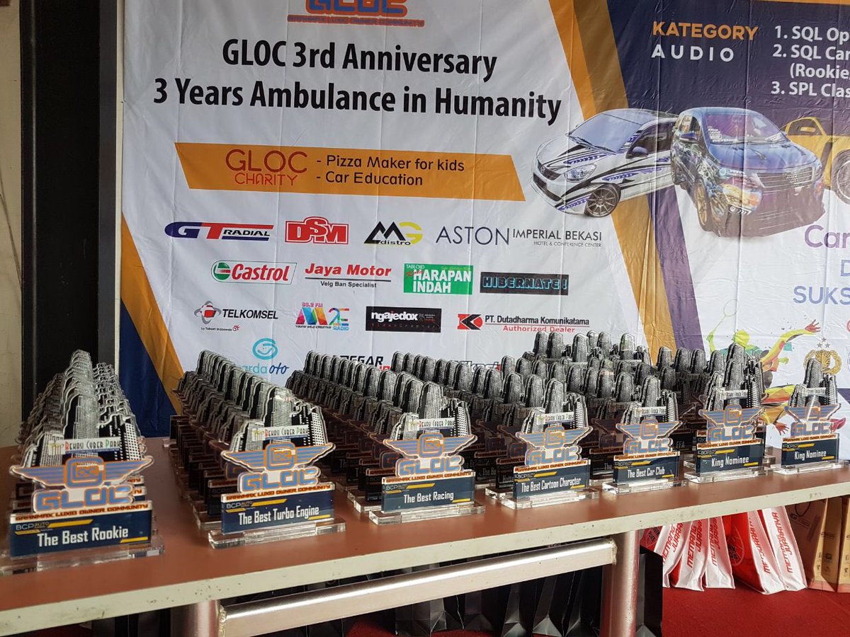 ipranoto's tweet photo. Happy anniv @official_gloc: GLOC 3rd Anniversary &amp; 3 years Ambulance in Humanity

@bekasicyberpark 14 April 2018

@GTRadial_Indo @Leo_GTRadial @andromerdi @Castrol_ID @NGKbusi @Modifikasicom @GardaOto @ngajedox @Telkomsel @Nabil_Akbar @gtradialevent https://t.co/gQuPJMVS71