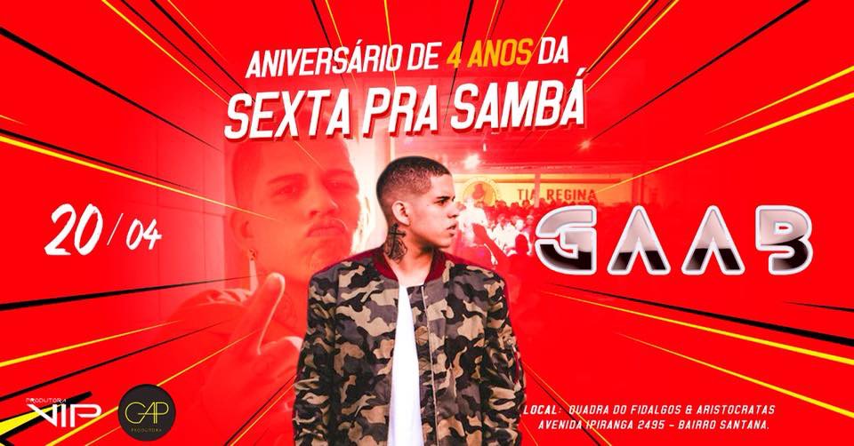 WillMends_'s tweet photo. Sexta-feira tem CAFÉ, TEM CHÁ e tem GAAB no aniversário de 4 anos da SEXTA PRA SAMBÁ!!!
Aniversariantes entre 16 e 30 de ABRIL entrar em contato 989270606 pra saber suas vantagens!!!
#SextaPraSamba #VemProFifi https://t.co/SbKYUfZrbH