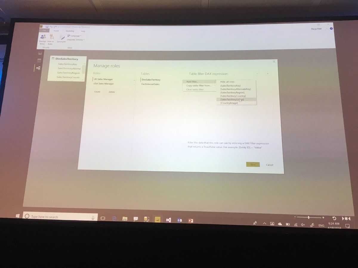 NowinskiK's tweet image. The second session at @pug_london is about #rowlevelsecurity used in @MSPowerBI #PowerBI