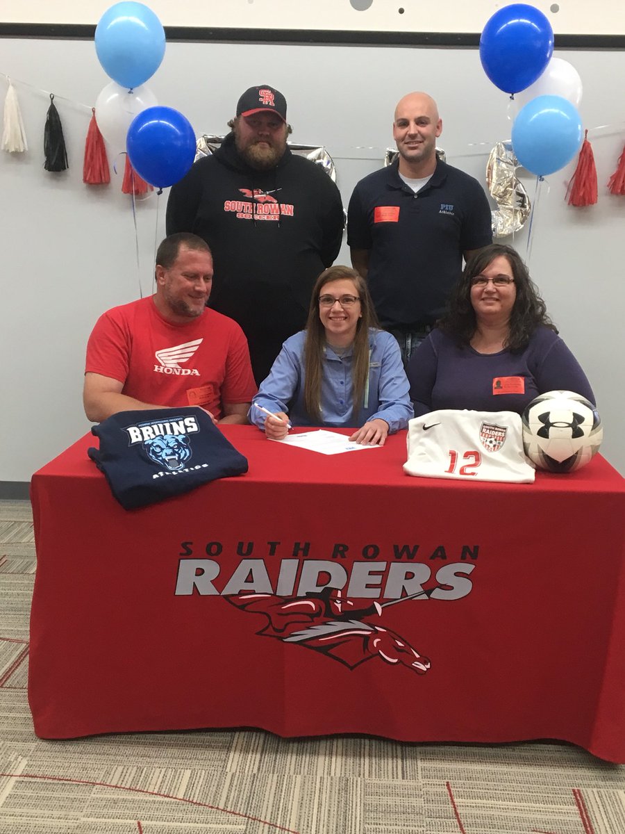 srraidersoccer's tweet photo. Our third member of the Class of 2018 signing today. Congrats to Katelyn Goodman on committing to continue her soccer career at Piedmont International University. @KatelynAmanda5 https://t.co/fIrPWLWILC