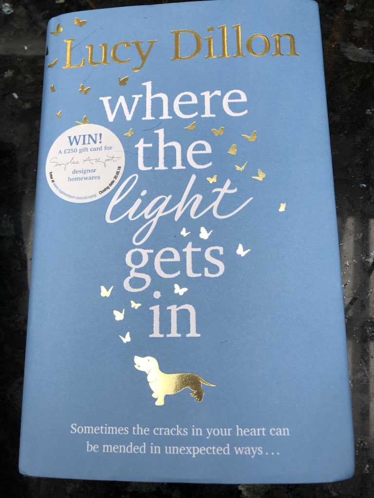 Thank you so much @BeckyShort1 @penguinrandom for the advance copy of @lucy_dillon ‘s book #wherethelightgetsin. Look at the cover @SausageArmyHQ ! How could I not love it? Seriously, looks likes cracking read and features a #dachshund. Publication date is Thursday!