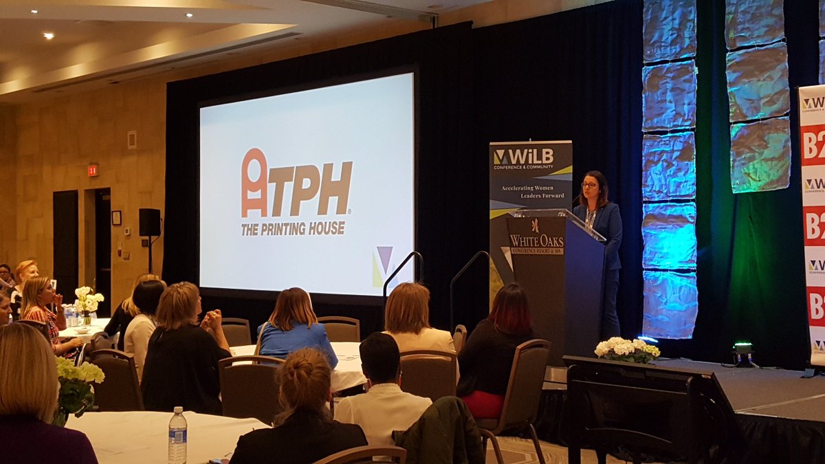 tphcanada's tweet photo. We learned so much during the final day of @WILBConference &amp; heard from so many inspirational women! Mary, our very own Director of Marketing &amp; Communications, was honoured to introduce keynote speaker @karinaleblanc! #Niagara #WILBConference https://t.co/vcENRDq9g4