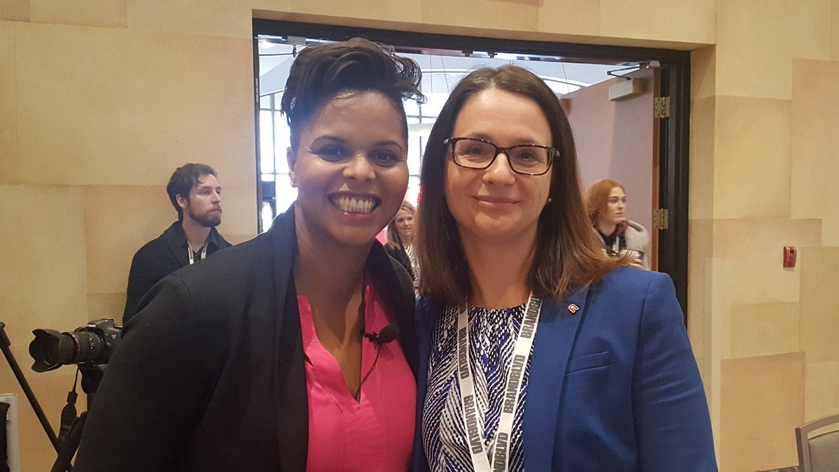 tphcanada's tweet photo. We learned so much during the final day of @WILBConference &amp; heard from so many inspirational women! Mary, our very own Director of Marketing &amp; Communications, was honoured to introduce keynote speaker @karinaleblanc! #Niagara #WILBConference https://t.co/vcENRDq9g4