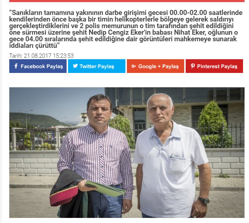 malikejder's tweet photo. Marmaris'te polislerimizi Şehit eden darbeciler yalan ifade verdi. "Bizden önce Şehit edildiler" dedi. Ece Sevim Öztürk ve Avukat Kemal Uçar'da darbecileri aklamaya çalıştı!
Şehit polisimizin babası bu yalanları çürüttü!

https://t.co/hA12Y0mieQ https://t.co/nSEc88CkzS