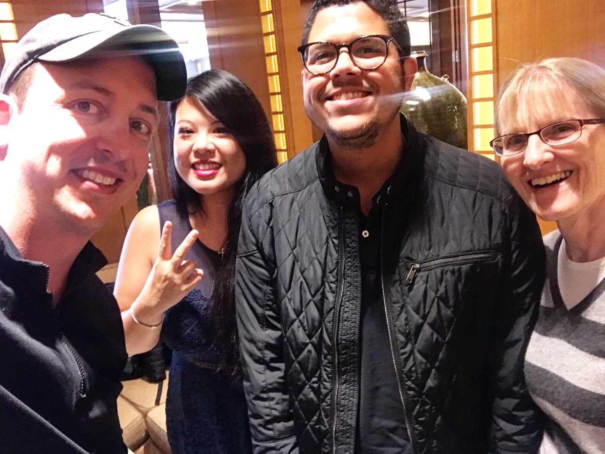 ladyleet's tweet photo. Loooooove my #ngfam! 😍 @deborahkurata @castillo__io @benlesh #ngconf #angular https://t.co/A8vPmDI0aU