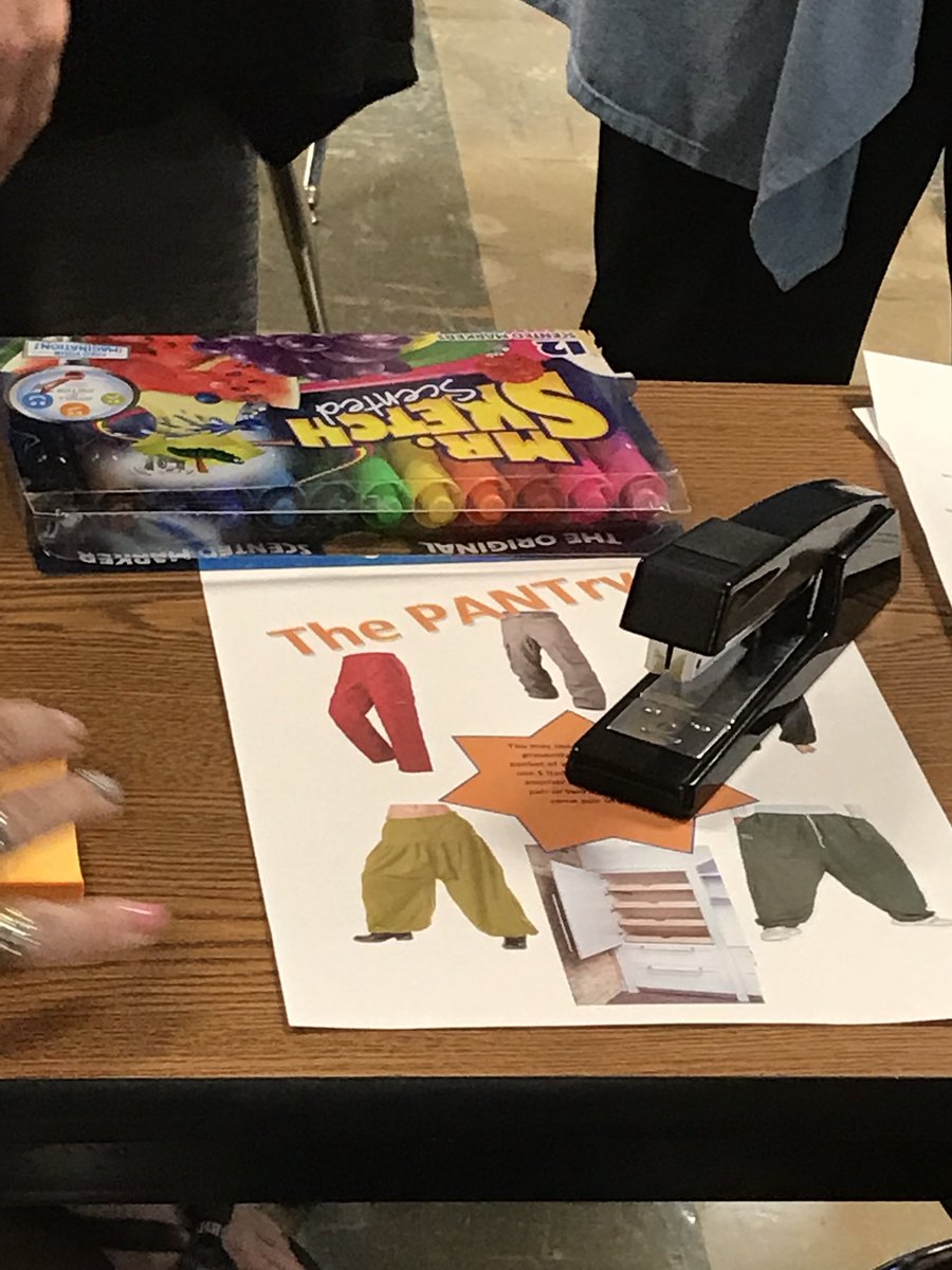 MrsKleiss's tweet photo. Creating SEL lessons using 3 random items, “pant-ry” items, a roadblock, and technology. #mmswildcatpd #choppEDpd  #SELlessonplanning #sharingideas https://t.co/c3tgHanJOU