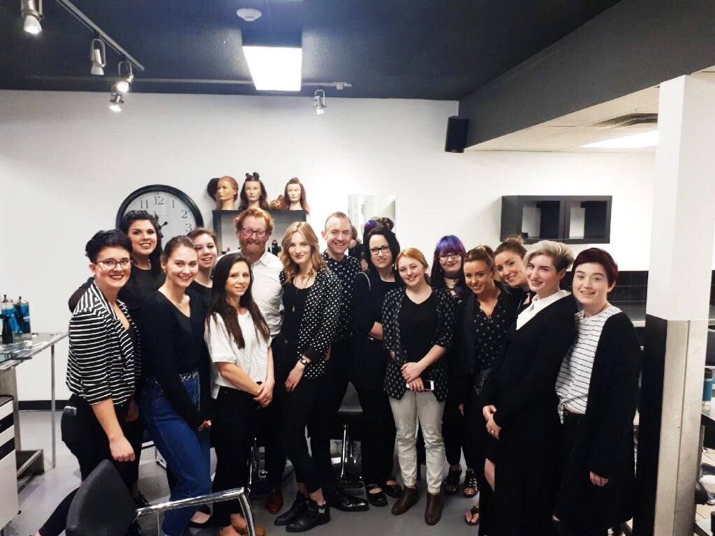 Kelowna_MC's tweet photo. Thank you Loyal, Olivia and Collin  for teaching us the business of Hairstyling and blowing us away with your demos! #partnersintraining https://t.co/DoMBgfEKjx
