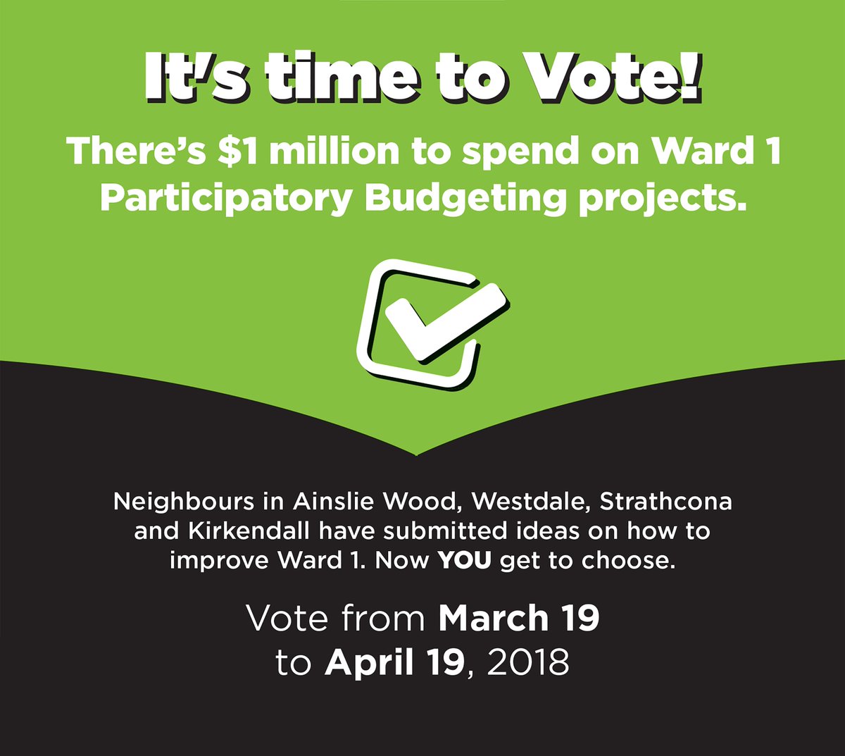 Ward 1 Participatory Budgeting tweet media