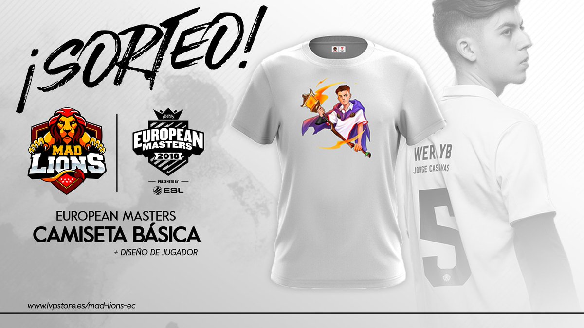 werlyb's tweet photo. 🎁¡SORTEO!🎁

Os traigo un sorteo de la MASTO SHIRT, camiseta de algodón especial de #EuropeanMasters.

Requisitos:
🔄 RT
👤 Follow @MADLionsEC
👤 Follow @werlyb_

Podéis comprar el resto de diseños y la NUEVA EQUIPACIÓN para apoyarnos ❤️❤️

🛍 https://t.co/vwB0zabEi2 https://t.co/K4DAFjoZiL
