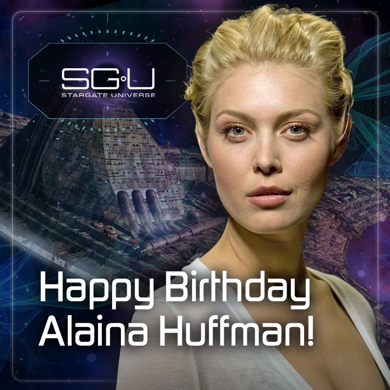 Happy birthday, Alaina Huffman! We hope they kept some birthday candles on the Destiny! 