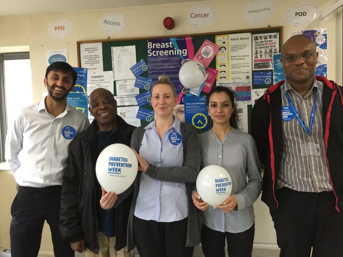 BroadwayGP's tweet photo. Diabetes prevention week in full swing at broadway health centre https://t.co/wrkKRK3WEo