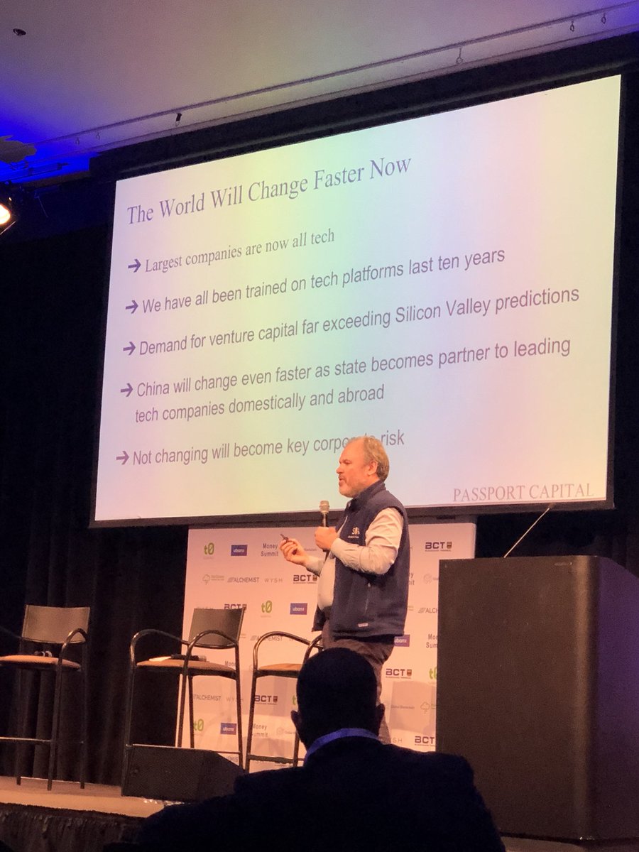 In a world that is changing faster than ever, the largest companies are now all tech.  #moneysummit #Alchemist #monage <a href="/MoNageConf/">MONage | Future of the Conversational Web</a> @PassportCapital