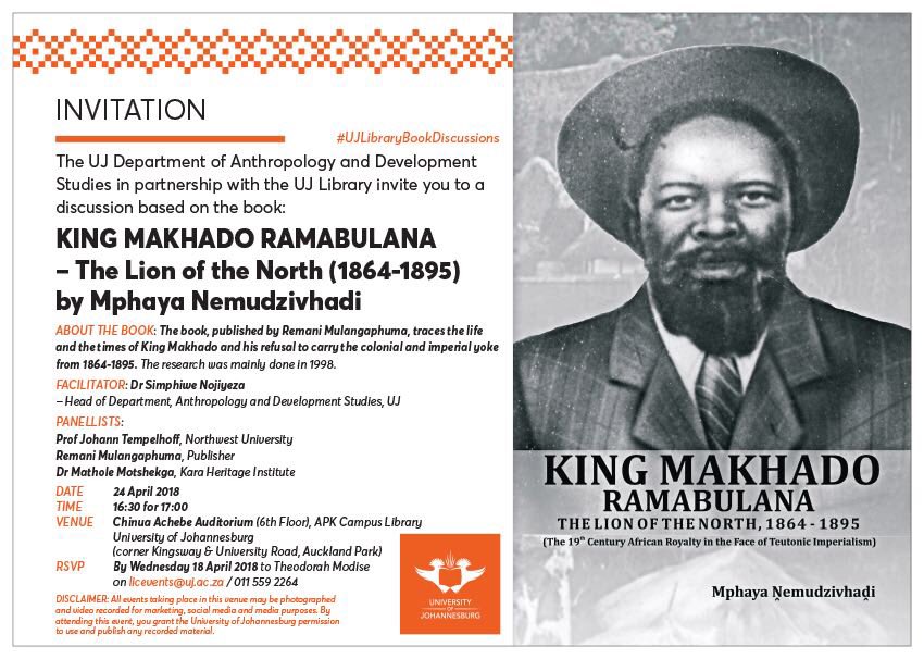 #KingMakhadoBook discussion at UJ