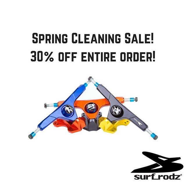 surfrodz's tweet photo. Making room for things to come! Use code SPRING at check out for 30% off your entire order • FREE domestic shipping on orders over $120 #surfrodz #longboarding #skateboarding https://t.co/D9xk9ozRvo