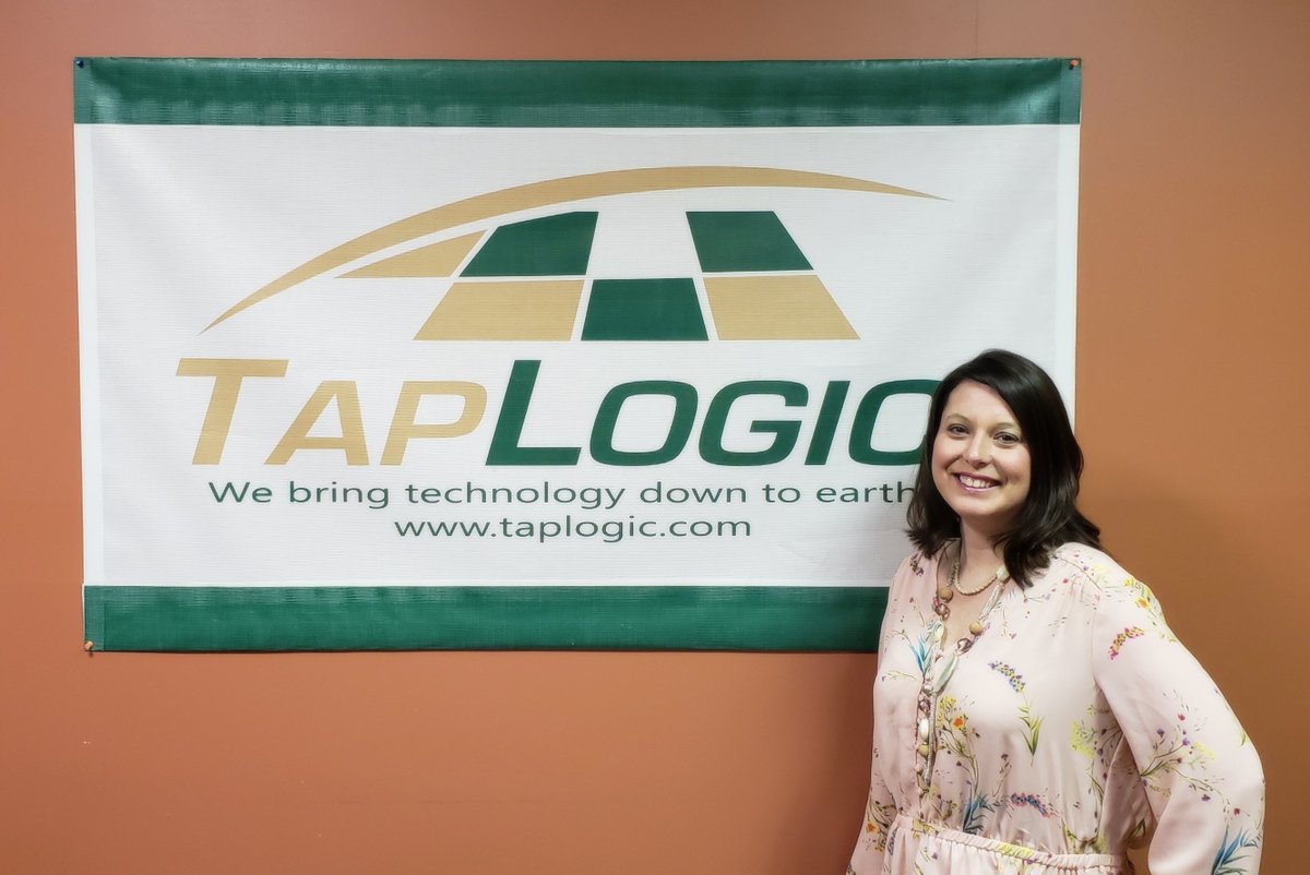Taplogic's tweet photo. Match a smiling face with a familiar voice! If you've ever called us, you've probably talked to Tracey, our amazing Customer Service Manager. She's been helping customers for over 9 years and loves her job! #farmlogic #soiltestpro #farmspraypro #farmscoutpro https://t.co/bG2XO15ssb