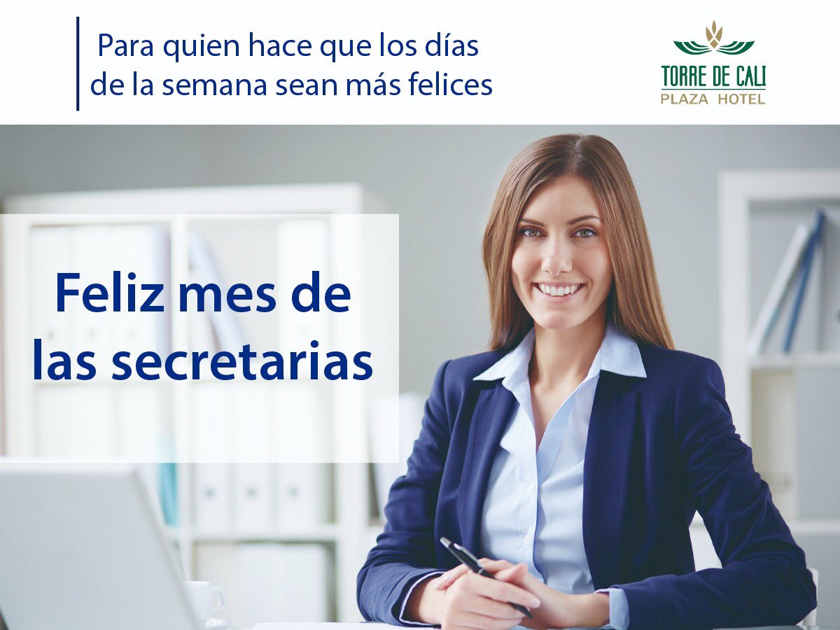 Para quien hace que los días de la semana sean más felices 😃👏🏻👩🏻‍💼👩🏼‍💼👩🏽‍💼👩🏾‍💼👩🏿‍💼
#calico #torredecaliplazahotel #secretaria