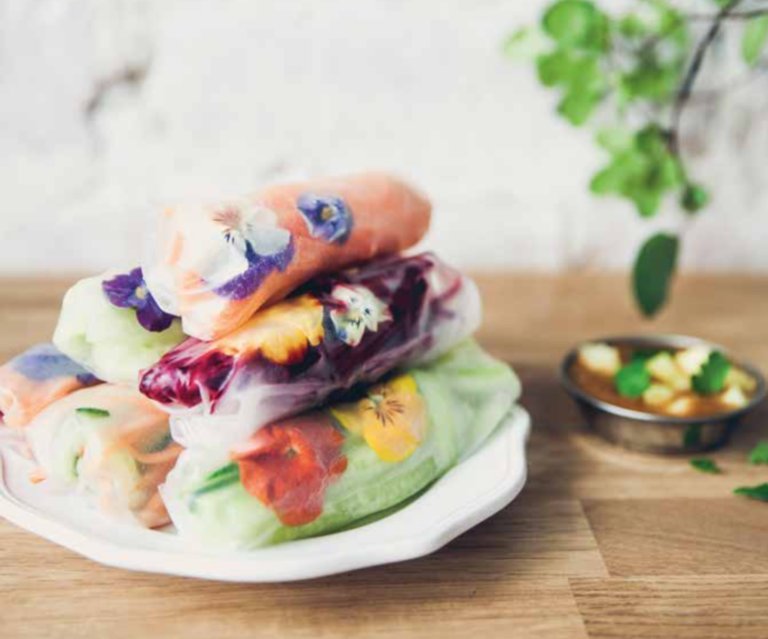 NutritionSchool's tweet photo. These raw food summer rolls are (almost) too pretty to eat! https://t.co/2Z8c5VyaQk https://t.co/IuOdY8ac7F