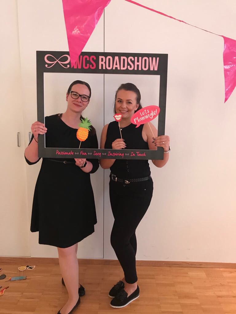 Thank you <a href="/MariannaHermann/">Marianna Hermann</a>! Great first #wcsroadshow together in Freiburg. <a href="/PetraDierck/">Petra Dierck</a> <a href="/Hunkemoller/">Hunkemöller</a>