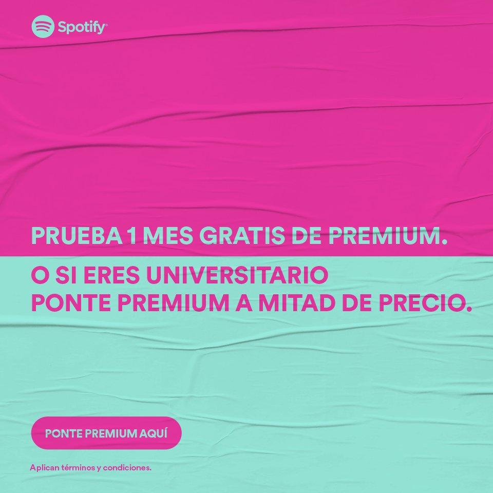 BikoApp's tweet photo. Sabemos que te gasta más el fin de semana, que en hacerte @SpotifyMexico Premium.

Hazte Premium y prueba 1 mes gratis y si eres universitario, ponte Premium al 50% #Biko #EveryRideCounts https://t.co/F1H0stNEna