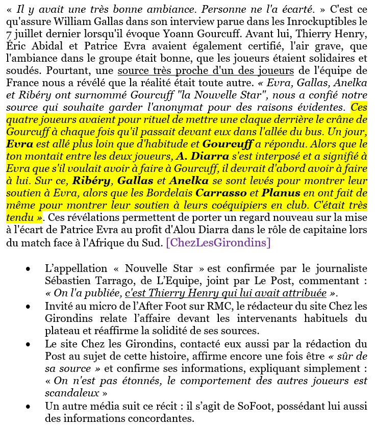 Le traitement spécial anti Gourcuff, ce sont aussi des coups répétés, des taquets, qui vont de plus en plus loin. Gourcuff réagit, et la situation devient explosive. Les autres joueurs choisissent leur camp, physiquement : les uns contre Gourcuff, les autres pour le Bordelais.