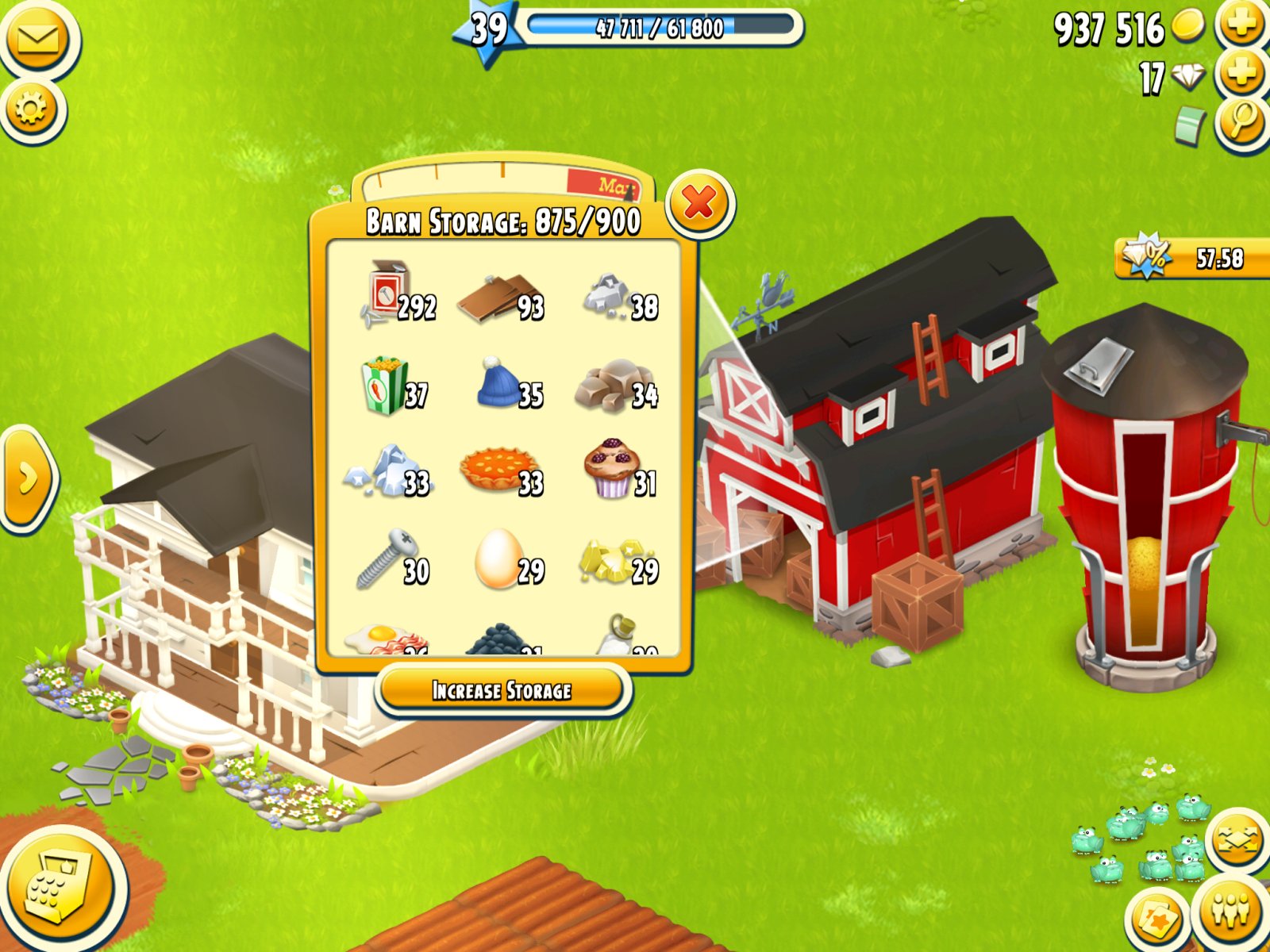 Hay Day Account On Twitter 39 Lvl 900 Barn 1050 Silo A Lot