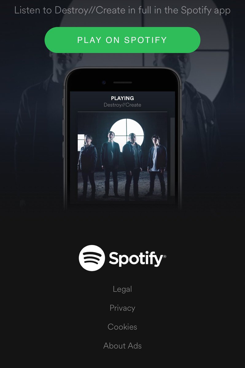 destroycreateNY's tweet photo. Listen to us on Spotify! search Destroy//Create 🤘#spotify #destroycreate #metalcore #metal #unsignedartist #unsignedband #invoguerecords #riserecords #fearlessrecords #sumerianrecords #solidstaterecords #outerlooprecords #arteryglobal https://t.co/iZjssEKTup